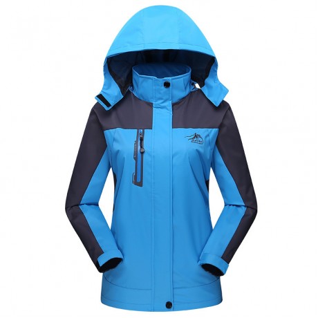 Waterproof Rain Jackets Women Men Lightweight Jacket Hood Softshell Coat Hiking