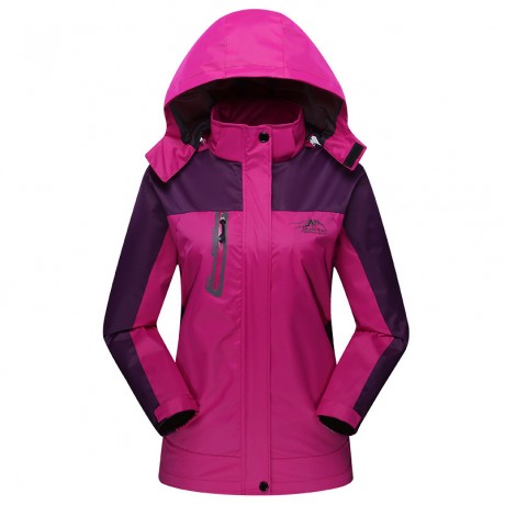 Waterproof Rain Jackets Women Men Lightweight Jacket Hood Softshell Coat Hiking
