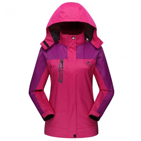 Waterproof Rain Jackets Women Men Lightweight Jacket Hood Softshell Coat Hiking