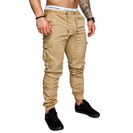 Men Casual Drawstring Pants Loose Sweatpants Harem Pants Fitness Jogging Pants 