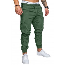 Men Casual Drawstring Pants Loose Sweatpants Harem Pants Fitness Jogging Pants  
