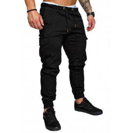 Men Casual Drawstring Pants Loose Sweatpants Harem Pants Fitness Jogging Pants 
