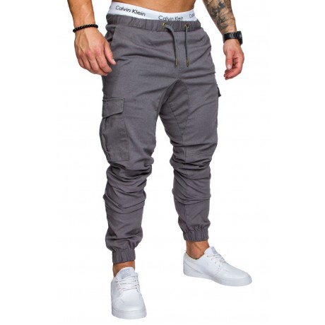 Men Casual Drawstring Pants Loose Sweatpants Harem Pants Fitness Jogging Pants 
