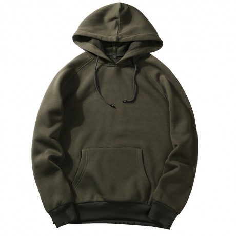  Hooded Shirts for Men Long Sleeved Solid Color Men's Hoodies Sweatshirt with Pocket