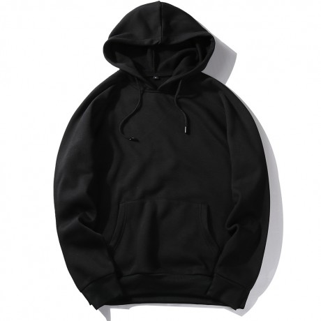  Hooded Shirts for Men Long Sleeved Solid Color Men's Hoodies Sweatshirt with Pocket