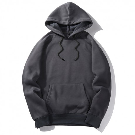  Hooded Shirts for Men Long Sleeved Solid Color Men's Hoodies Sweatshirt with Pocket