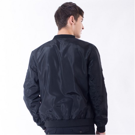  Men's Casual Zipper Up Jackets Lightweight Flight Jackets Windproof Outwear Jackets