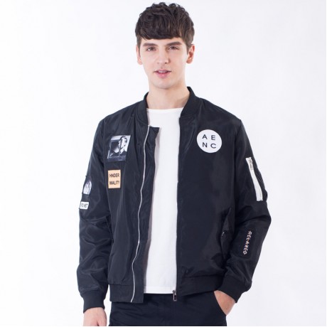  Men's Casual Zipper Up Jackets Lightweight Flight Jackets Windproof Outwear Jackets