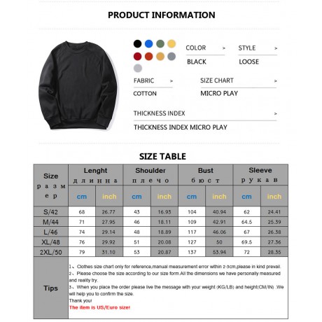 Men's Sweater Casual Round Neckline Long Sleeve Top Blouse Fleece Sweater Shirt