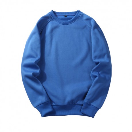 Men's Sweater Casual Round Neckline Long Sleeve Top Blouse Fleece Sweater Shirt