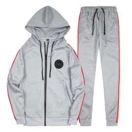 Fashion Mens Hoodies Suits 2 Pieces Hoodies Suits Sports Casual Sweater Zip Tracksuit 
