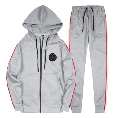 Fashion Mens Hoodies Suits 2 Pieces Hoodies Suits Sports Casual Sweater Zip Tracksuit