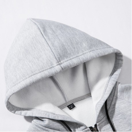 Men's Casual Tracksuit Sports Suit Long Sleeve Full-zip Jogging Sports Hoodies and Pants