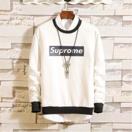 Men's Long Sleeve Top Round Neckline Printed New Autumn Pullovers T Shirt 
