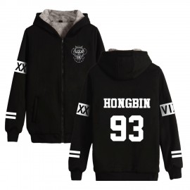 Women's Winter Thicken Jacket Zipper Hoodie Sweatshirt Jacket
