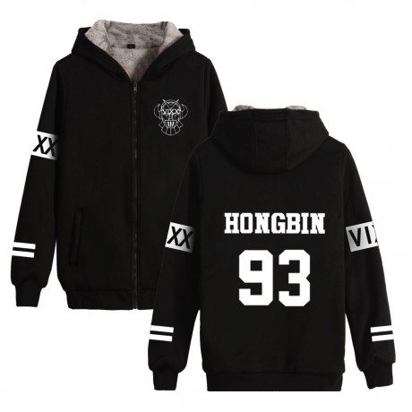 Women's Winter Thicken Jacket Zipper Hoodie Sweatshirt Jacket