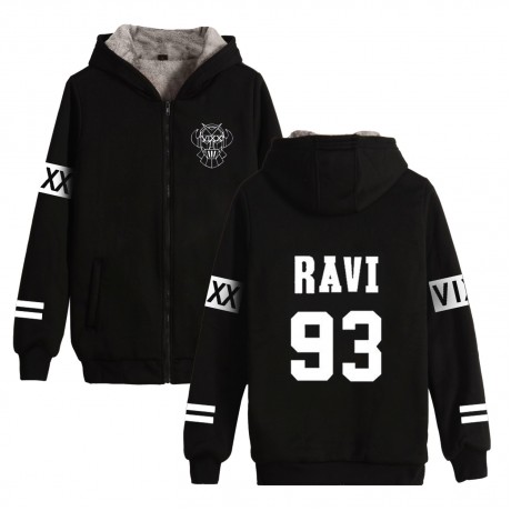 Women's Winter Thicken Jacket Zipper Hoodie Sweatshirt Jacket