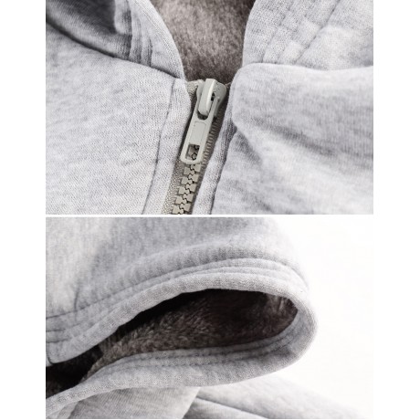 Women's Winter Thicken Jacket Zipper Hoodie Sweatshirt Jacket