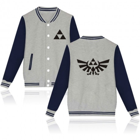 Fashion Casual Printed Baseball Jacket Long Sleeve Baseball Cotton Jacket 4 Colors