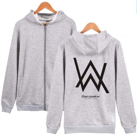  Alan Walker Hoodies Sweater Autumn Winter Hooded Long Sleeve Sweatshirt Zipper Hoodie Coat