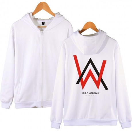  Alan Walker Hoodies Sweater Autumn Winter Hooded Long Sleeve Sweatshirt Zipper Hoodie Coat