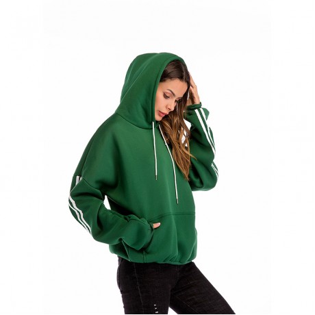  Women Casual Long Sleeve Sweater Round Neck Sweater Hoodie Pullover Sweater