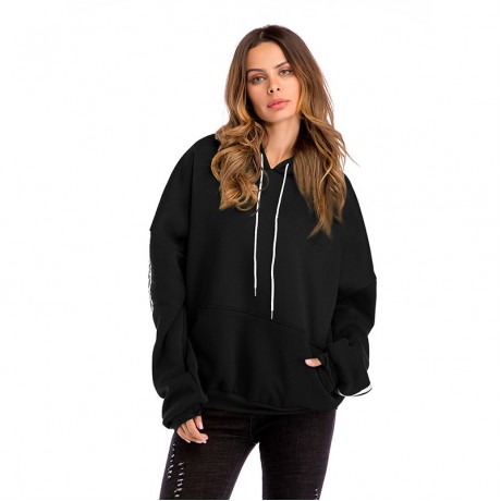  Women Casual Long Sleeve Sweater Round Neck Sweater Hoodie Pullover Sweater