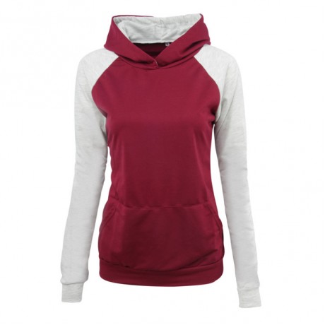Women's Hoodies Tops Sweatshirt Solid Color Long Sleeve Sweatshirt Slim Top Pullover Sweatshirt