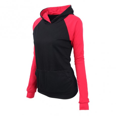 Women's Hoodies Tops Sweatshirt Solid Color Long Sleeve Sweatshirt Slim Top Pullover Sweatshirt
