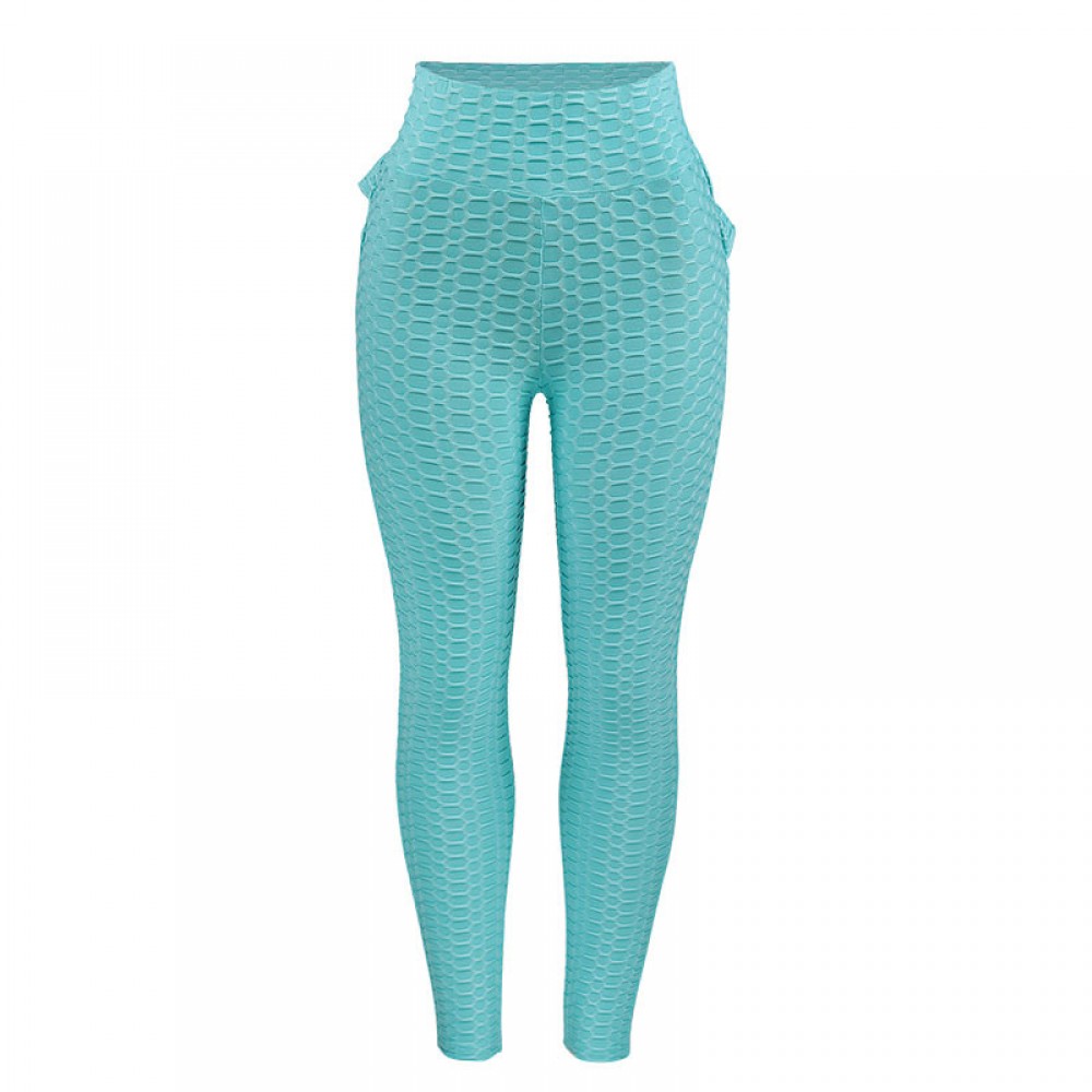  Womens Fitness Pants Elastic Slim Leggings Yoga Sports Running Workout Trousers Leggings with Flowers