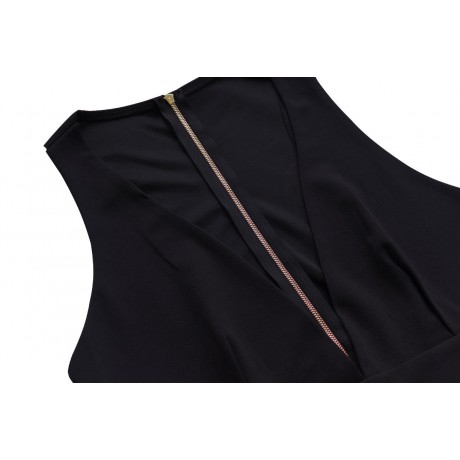 Women's Dress deep V Sleeveless Sexy Maxi Dress Waist Double Pockets Big Skirt(S-XL)