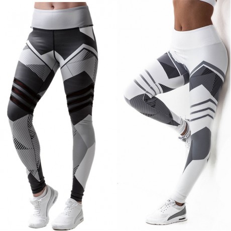 Sports Yoga Pants For Women Tights Leggings Workout Running Printed Leggings