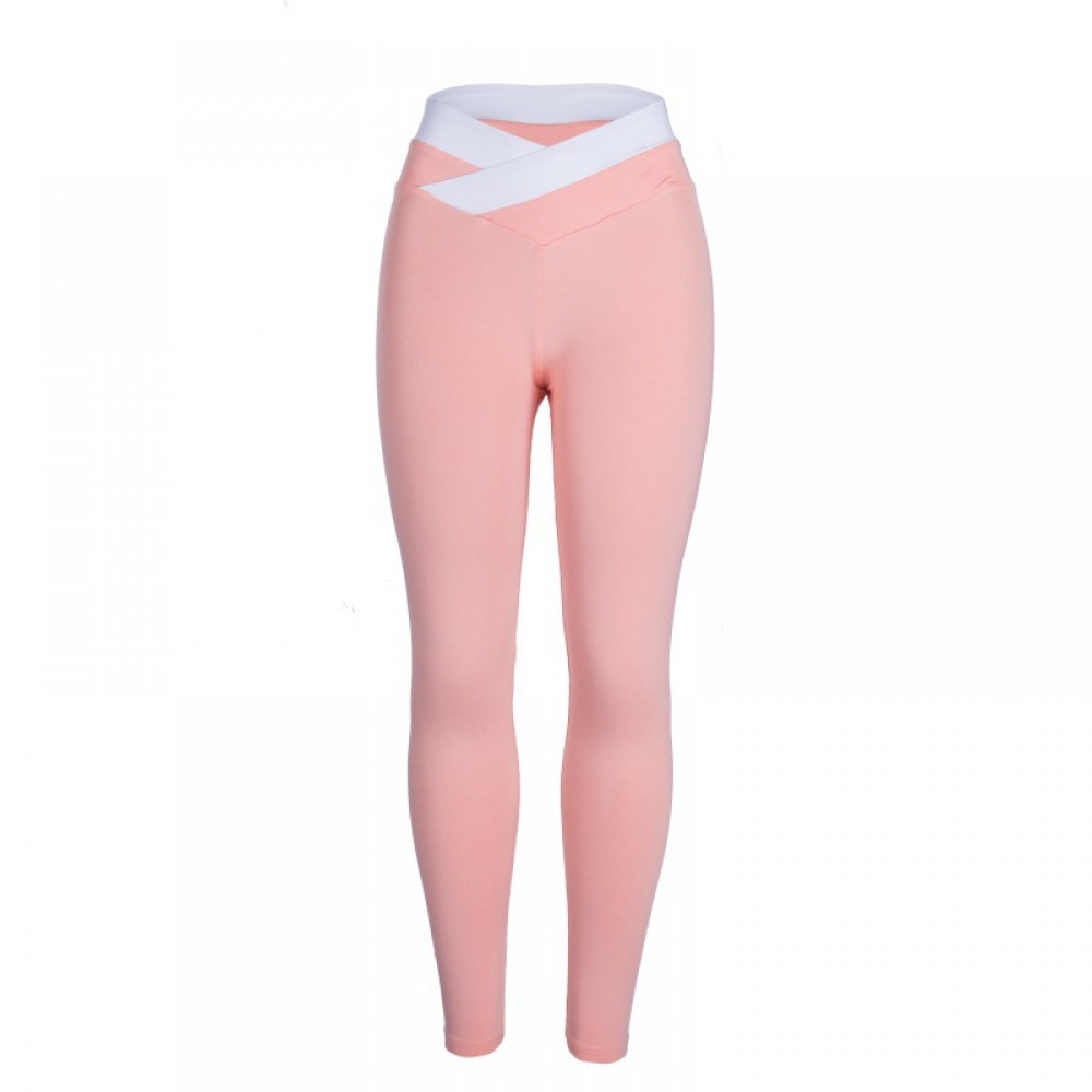  Women's Solid Color Leggings Full-Length Regular Size Yoga Workout Leggings Pants 