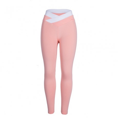  Women's Solid Color Leggings Full-Length Regular Size Yoga Workout Leggings Pants 