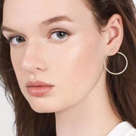 Women Girls Ladies Circles Round Spiral Alloy Crystal Stud Earrings Stud Dangle Drop Earrings