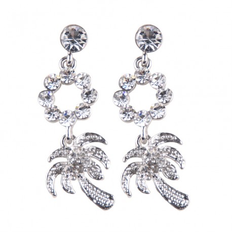 Fashion Creative Alloy Diamond Long drop Earring for Women Girls