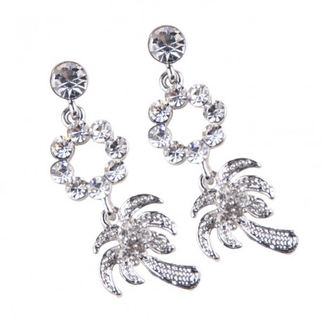 Fashion Creative Alloy Diamond Long drop Earring for Women Girls