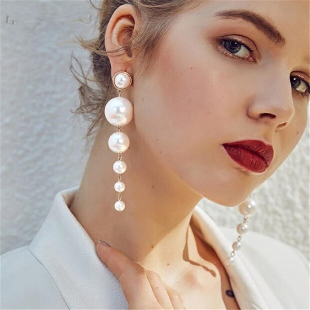 Jewelry Fashion Dangling Earrings Imitation Pearl Earrings Styles for Women and Girls
