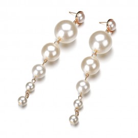 Jewelry Fashion Dangling Earrings Imitation Pearl Earrings Styles for Women and Girls 