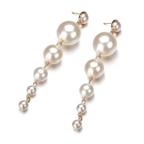 Jewelry Fashion Dangling Earrings Imitation Pearl Earrings Styles for Women and Girls