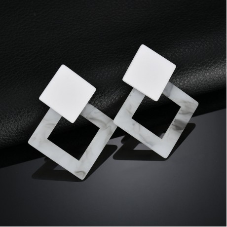 Dangle Earrings Long Earrings Drop Fashion Geometric Square Acid Earrings for Women