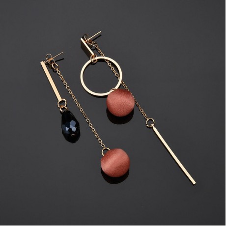  Fashion Long Fringe Dangle Earrings Tassels Asymmetrical Earrings for Women 