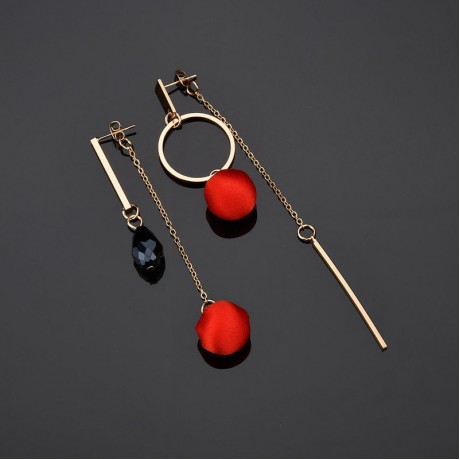  Fashion Long Fringe Dangle Earrings Tassels Asymmetrical Earrings for Women 