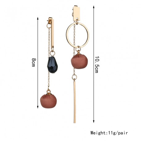  Fashion Long Fringe Dangle Earrings Tassels Asymmetrical Earrings for Women 