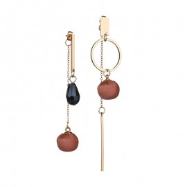  Fashion Long Fringe Dangle Earrings Tassels Asymmetrical Earrings for Women 