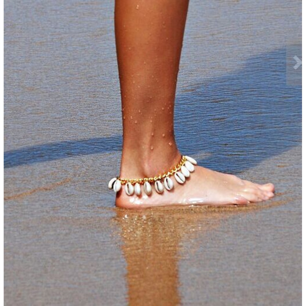 Anklet Shell Beach Tassel Foot Anklet Chain Jewelry for Women Girls