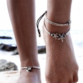 Charm Ethnic Starfish Necklace Pendant Beach Foot Chain Anklet Foot Chain Foot Jewelry