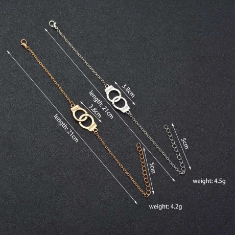 Jewelry Handcuffs Pendant Anklets Bracelet Chain Fashion Foot Chain