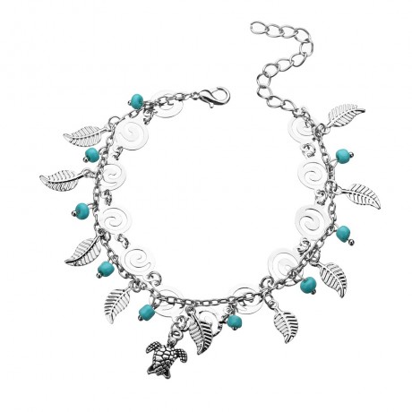 Women Waves Shell Beach Ankle Bracelet Adjustable Foot Chain Sandal Jewelry