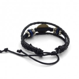 Unicorn Time Gemstone Handmade Leather Bracelet Vacation Gift For Women 